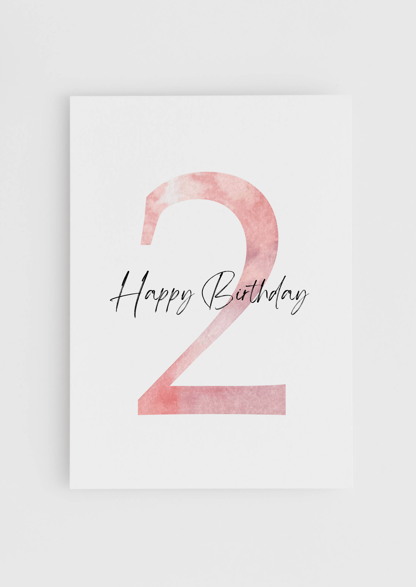 Birthday Today - Pink Numbers