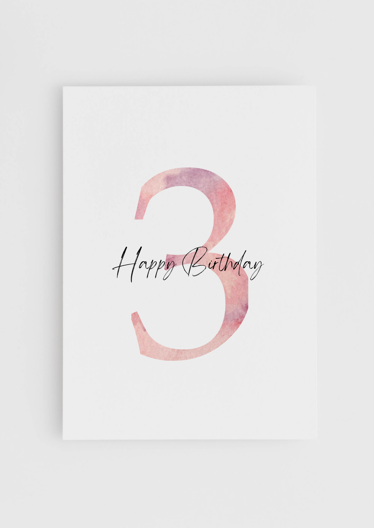 Birthday Today - Pink Numbers