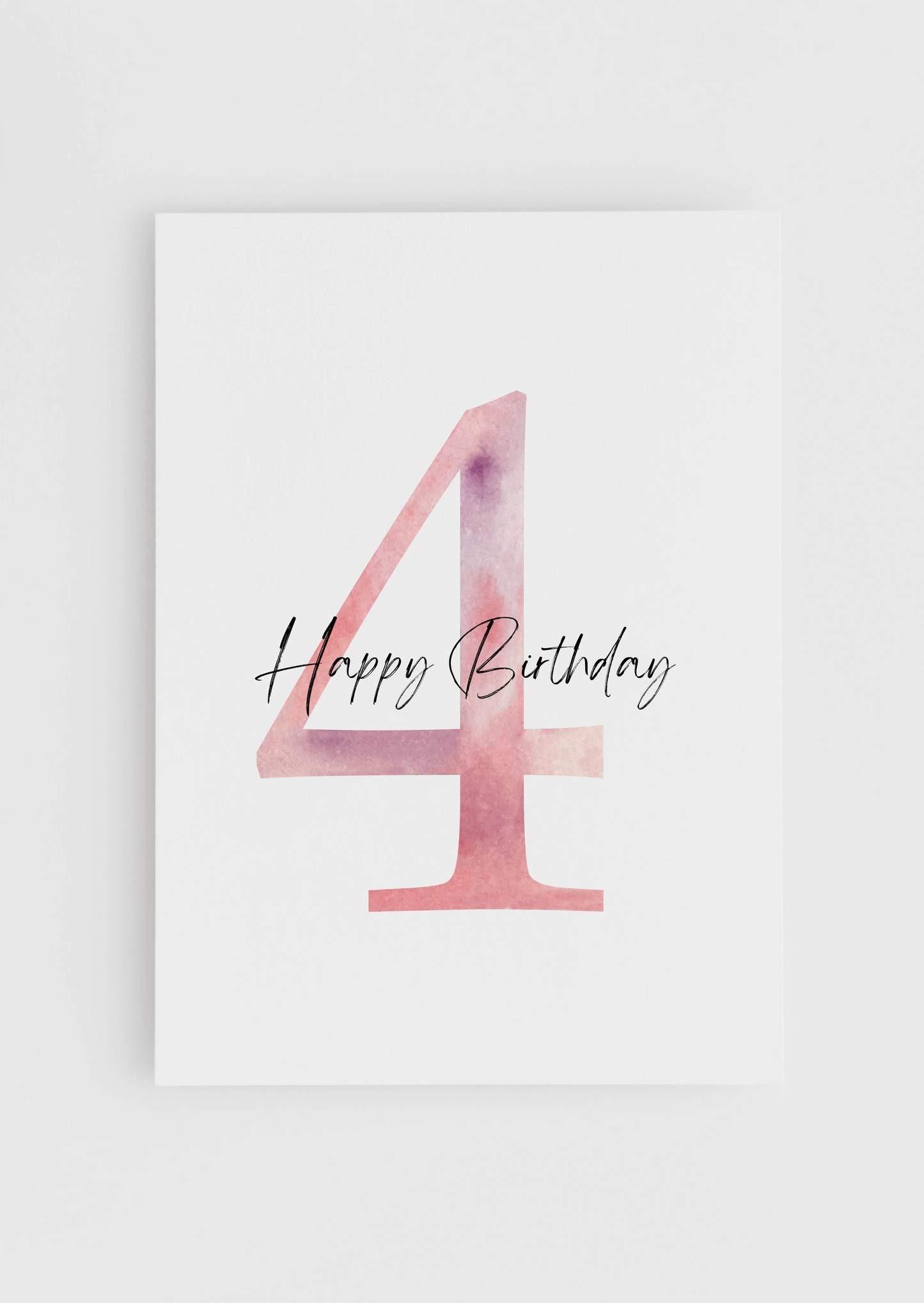 Birthday Today - Pink Numbers