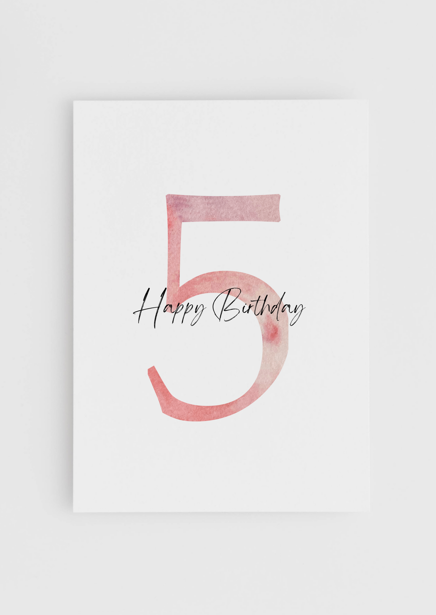 Birthday Today - Pink Numbers