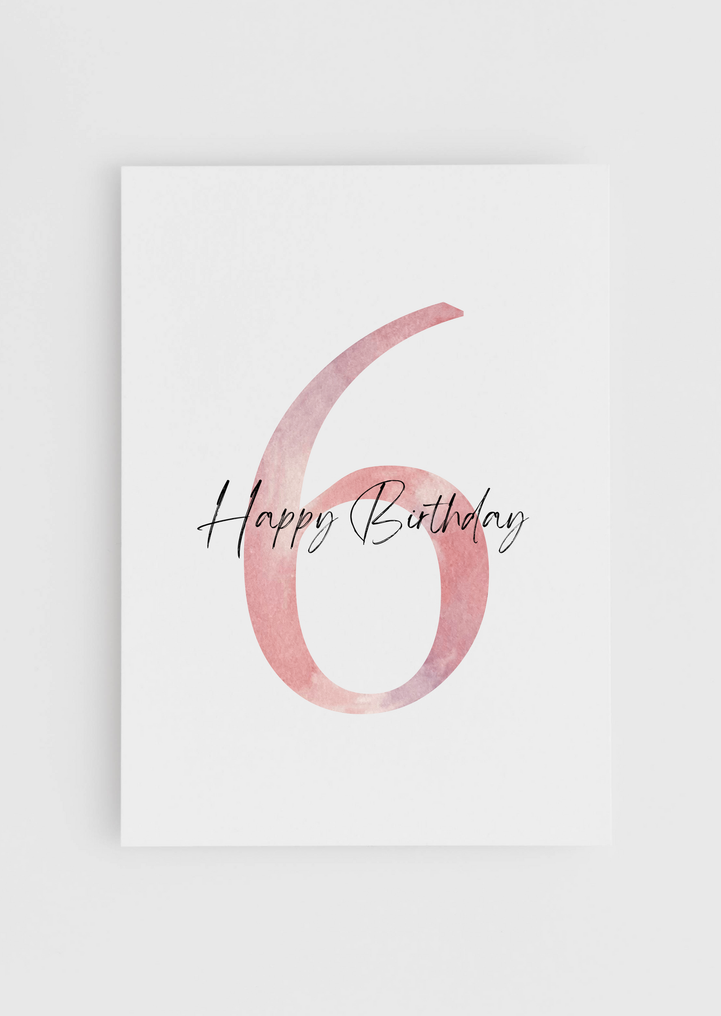 Birthday Today - Pink Numbers