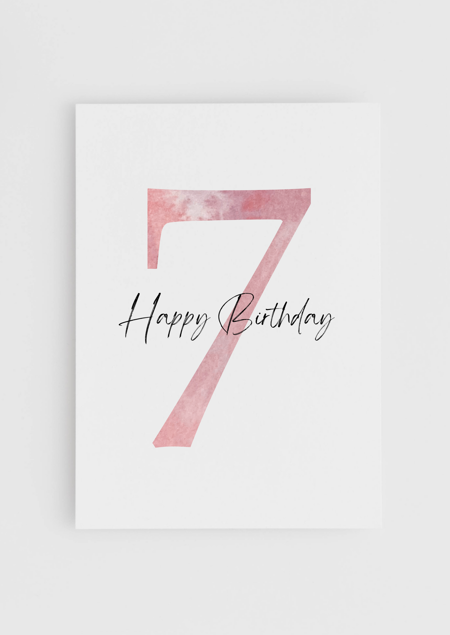 Birthday Today - Pink Numbers