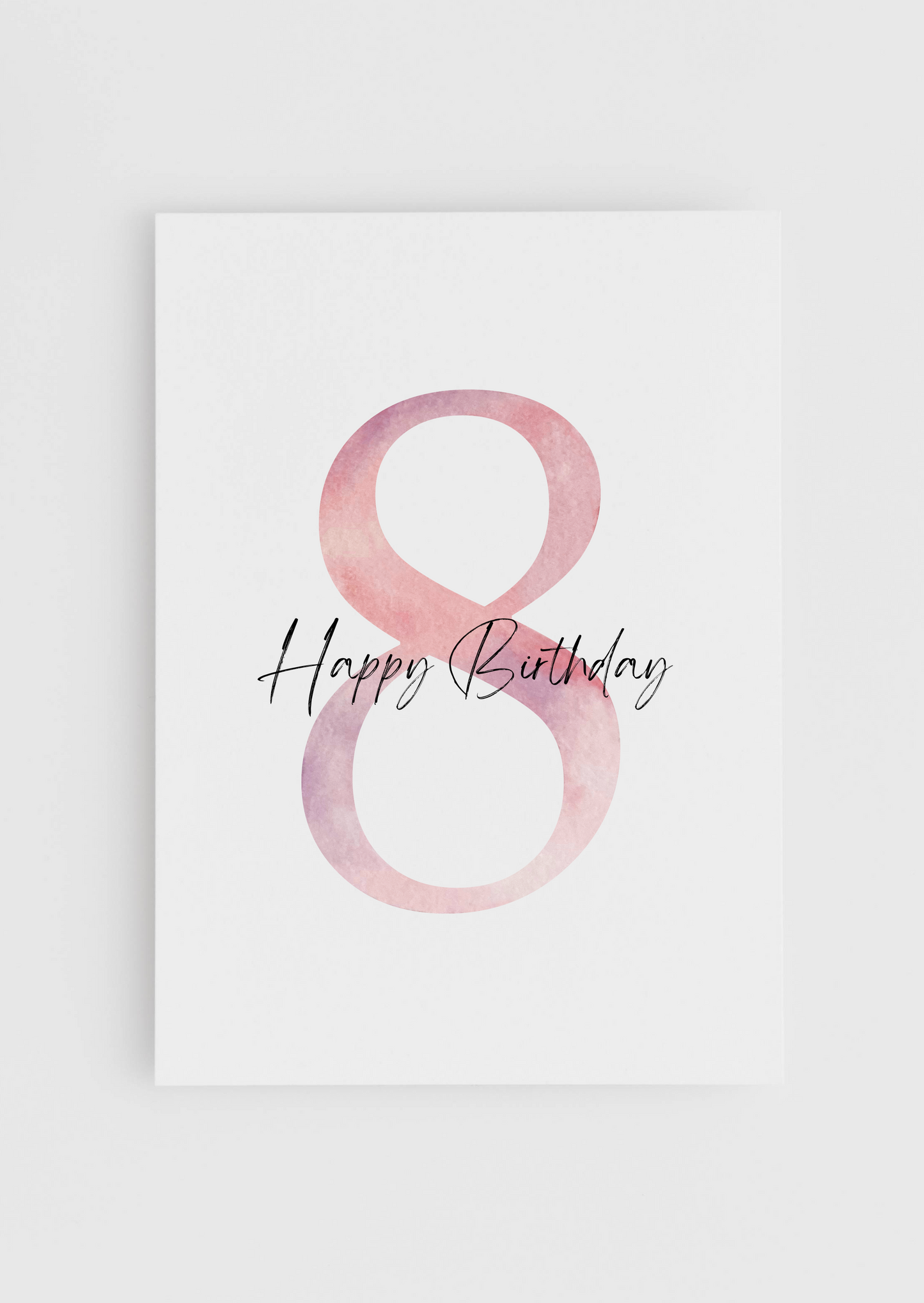 Birthday Today - Pink Numbers
