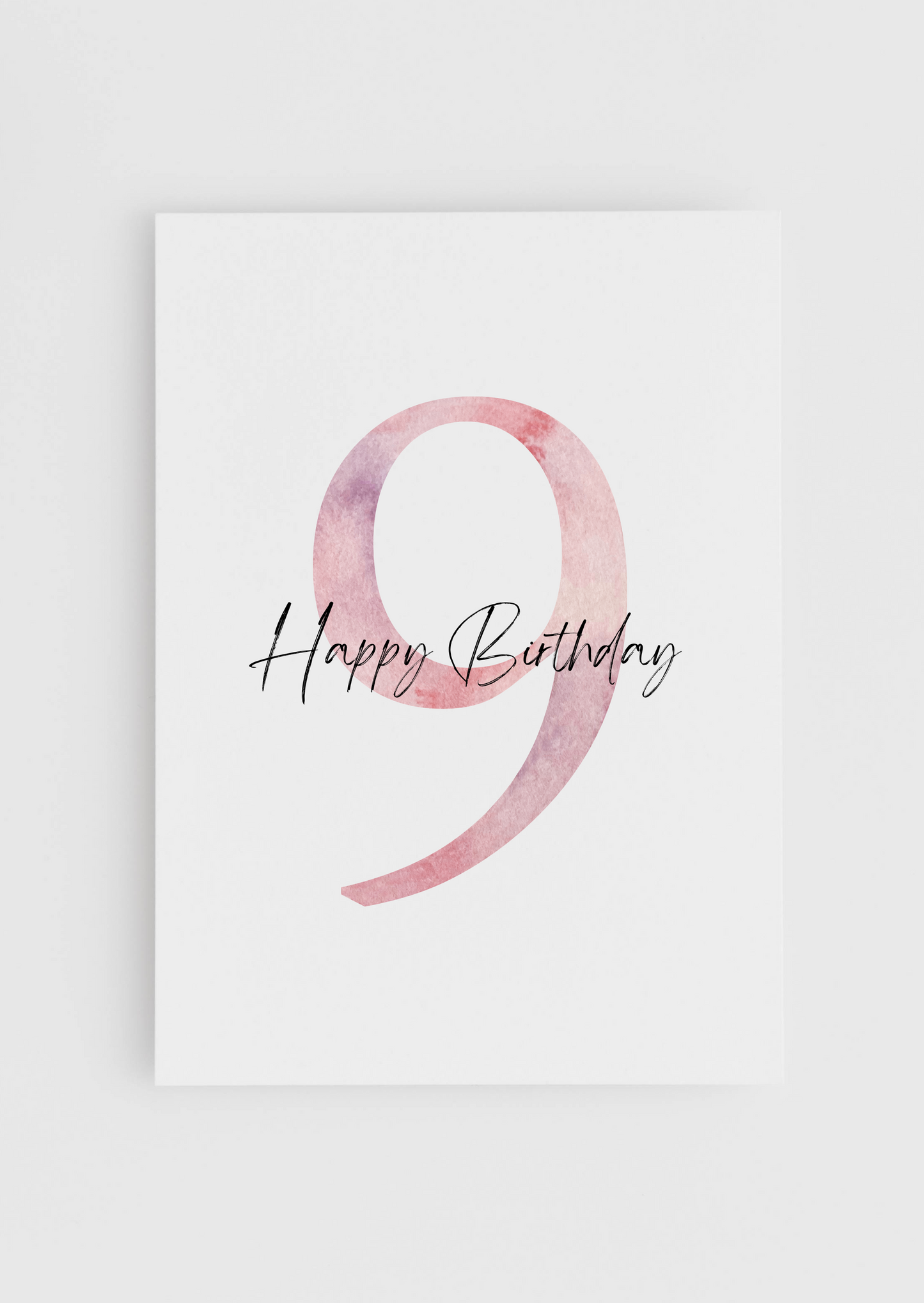 Birthday Today - Pink Numbers