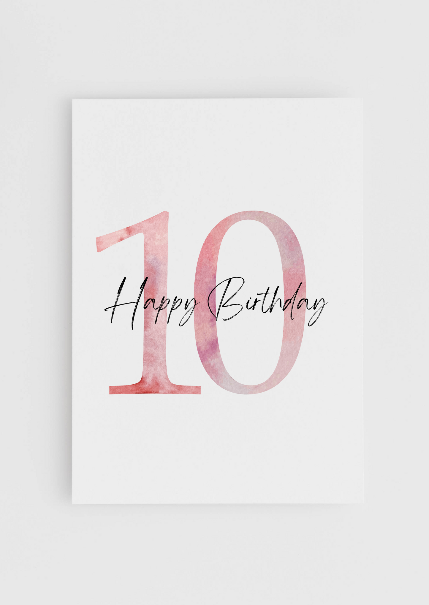Birthday Today - Pink Numbers