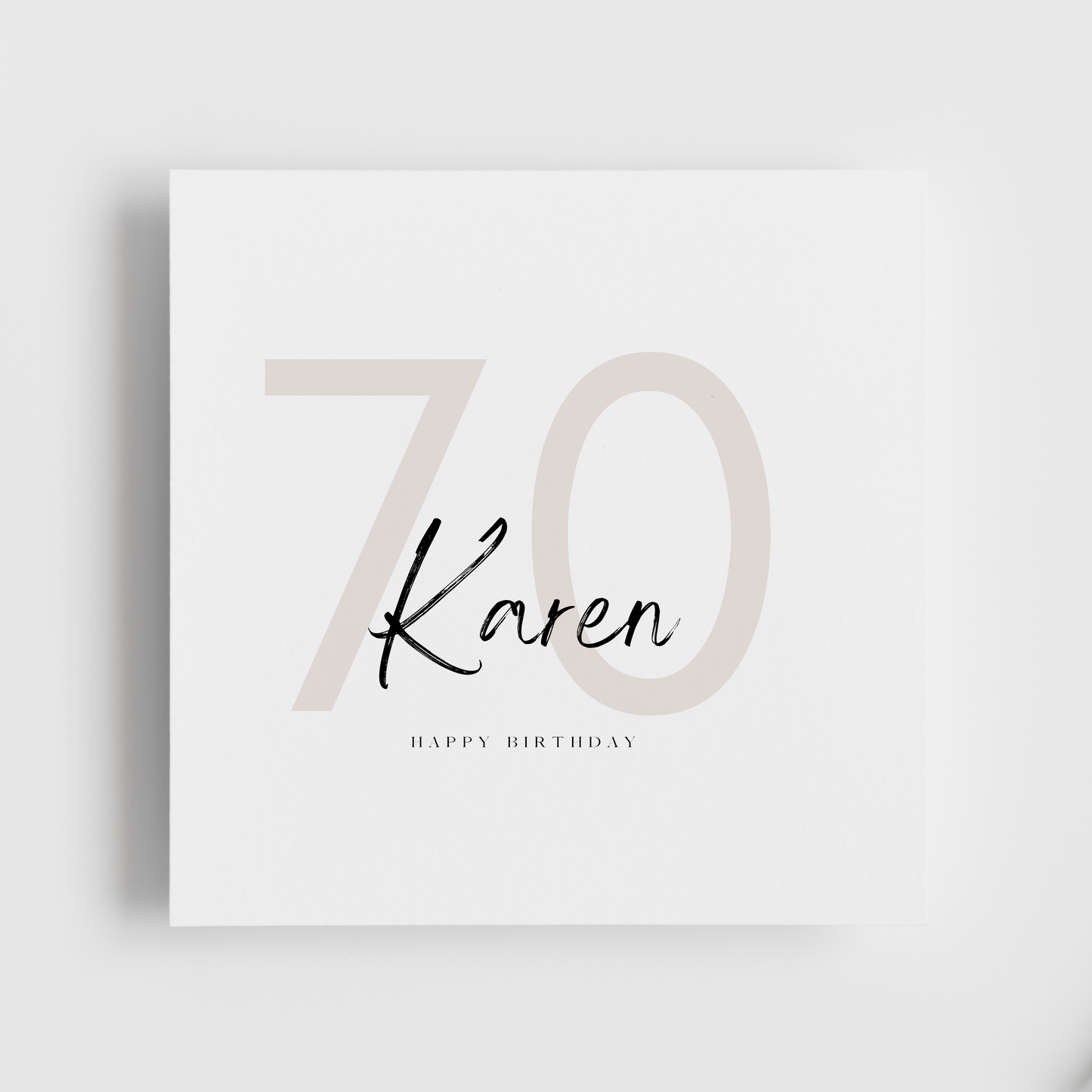 70th Birthday - Personalised