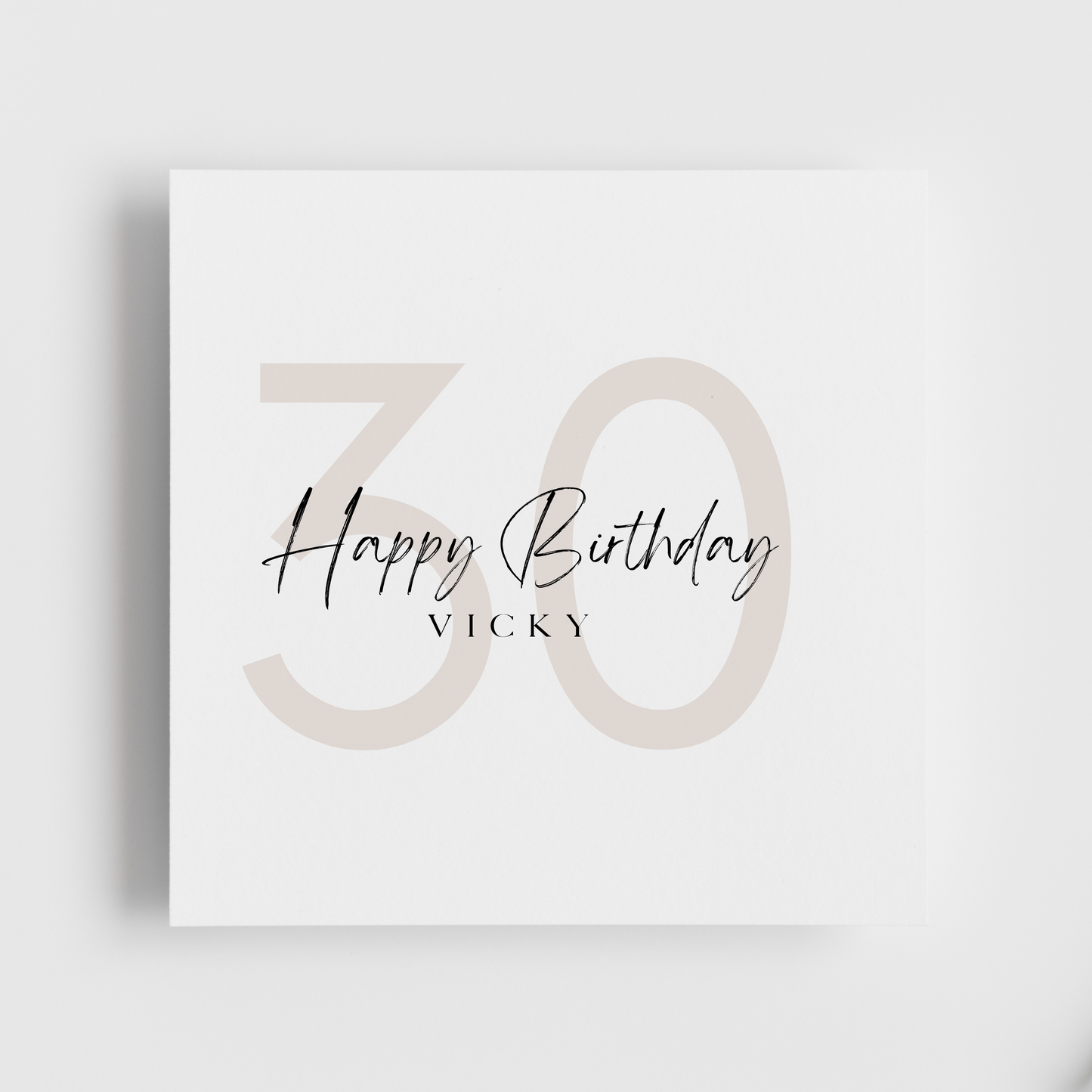 30th Birthday - Happy Birthday Personalised