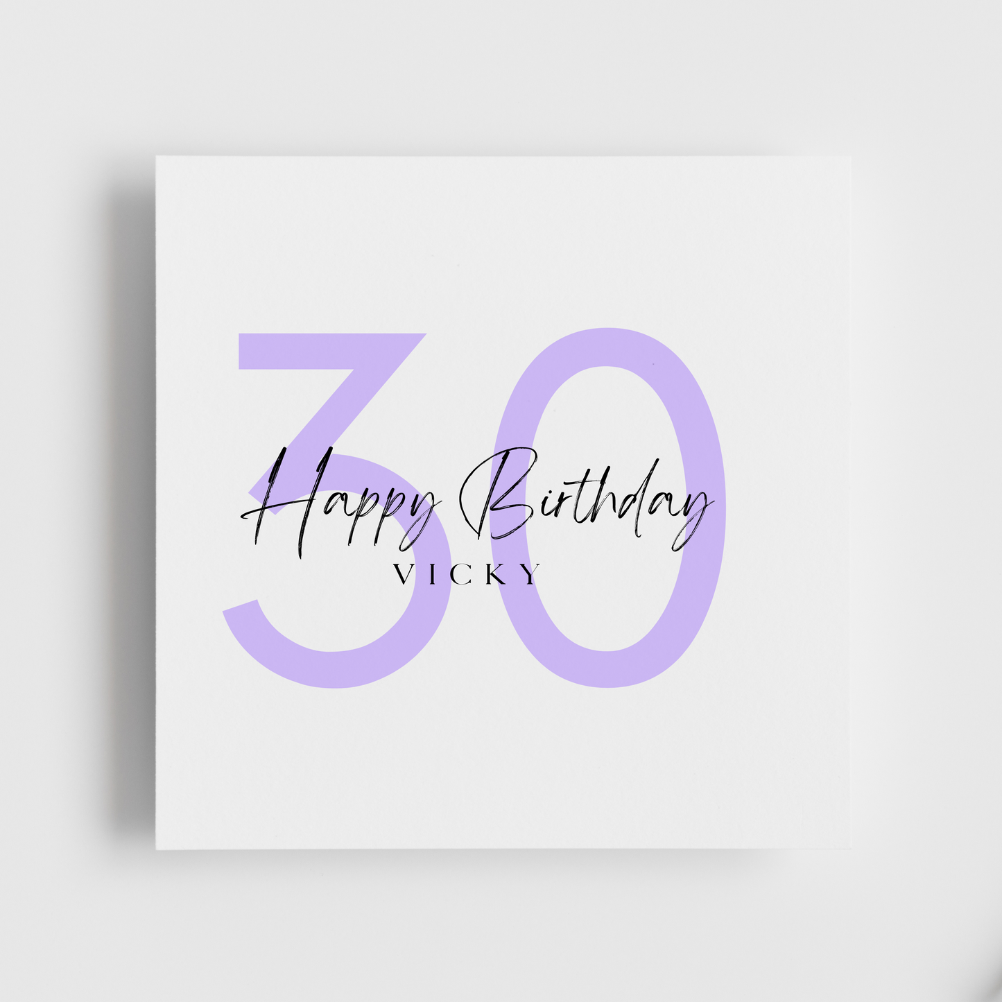 30th Birthday - Happy Birthday Personalised