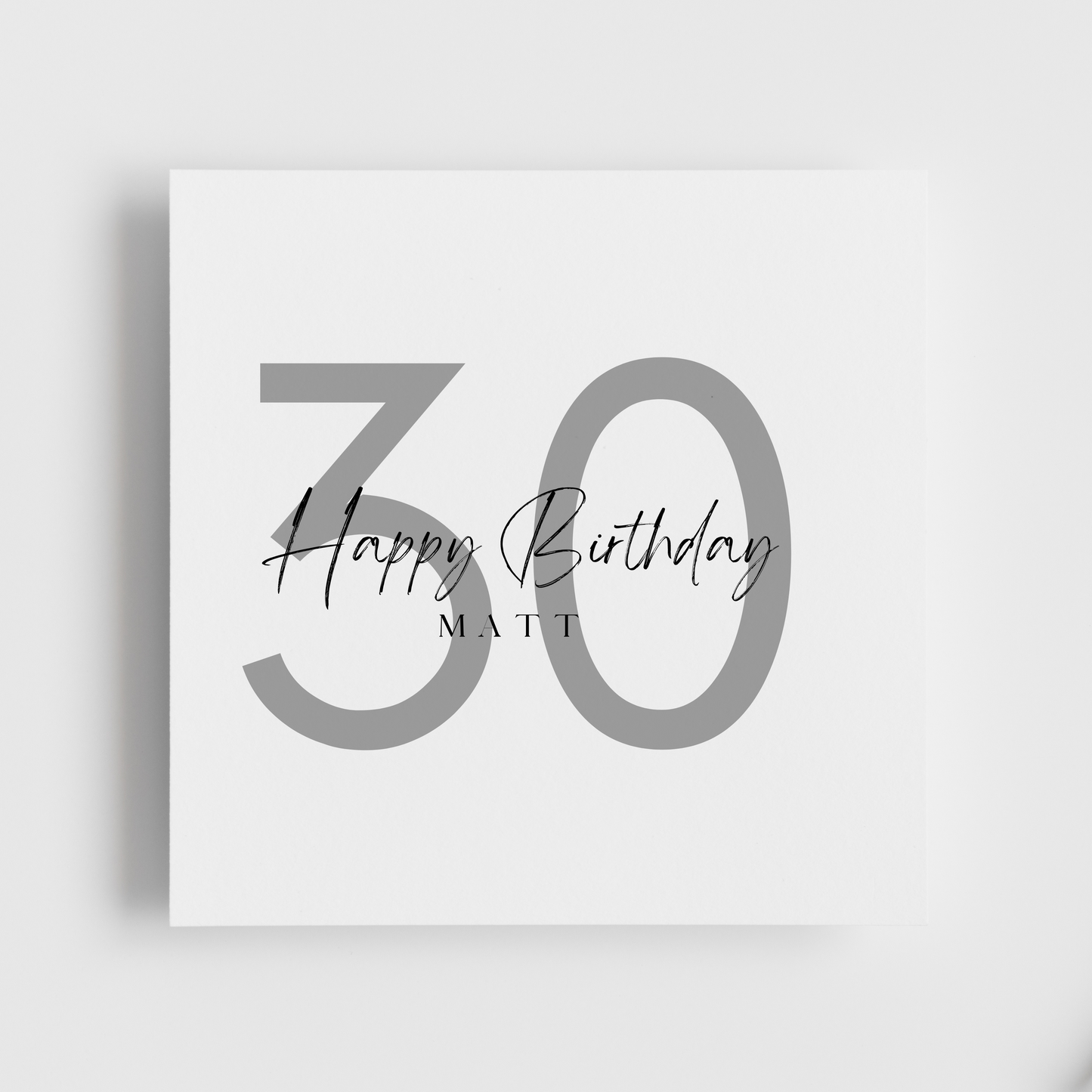 30th Birthday - Happy Birthday Personalised