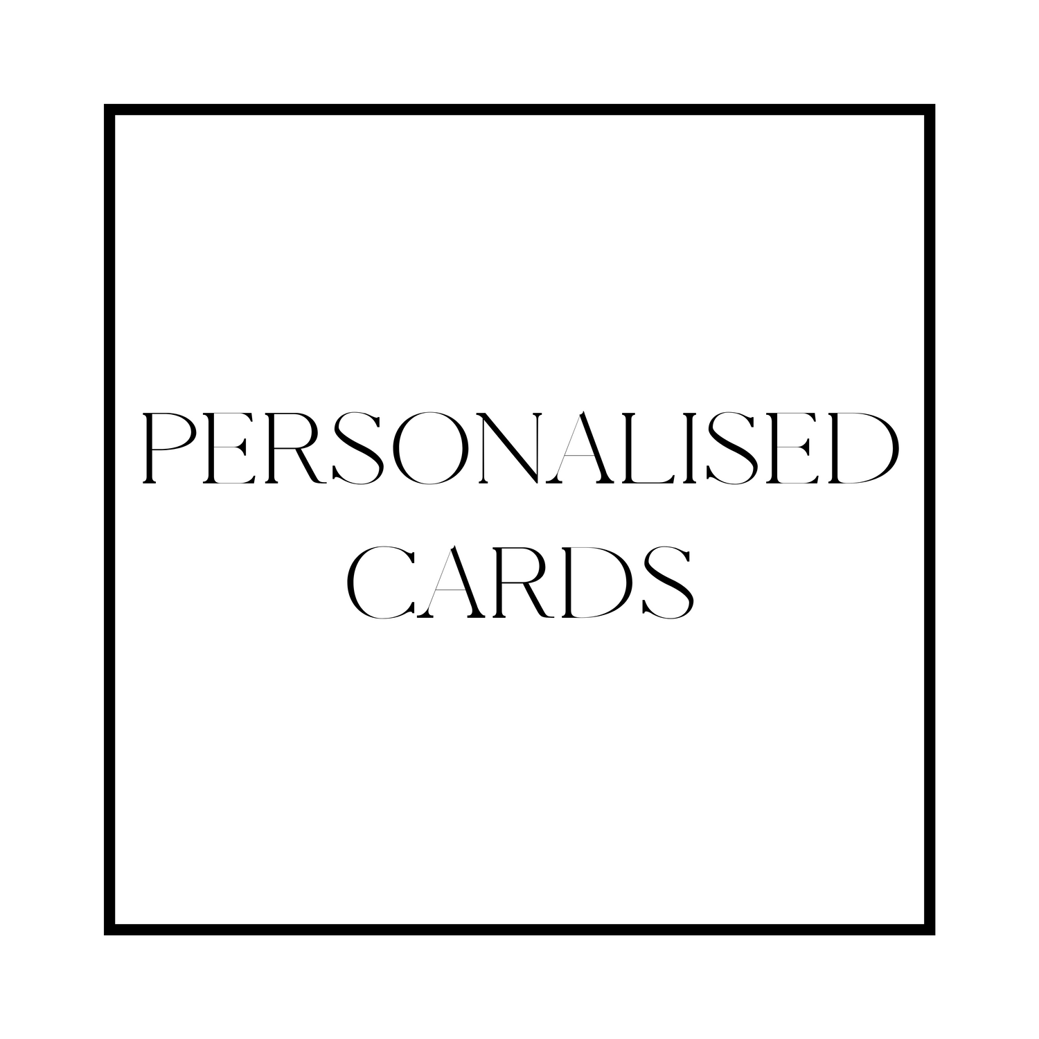 PERSONALISED