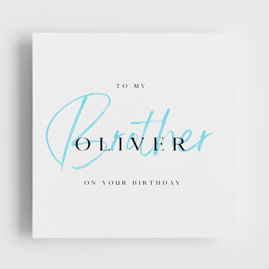 Happy Birthday - Brother with Name