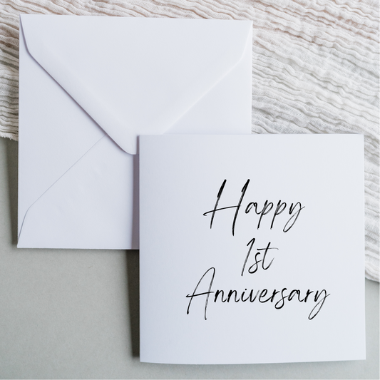 Anniversary Cards - Happy 1st Anniversary