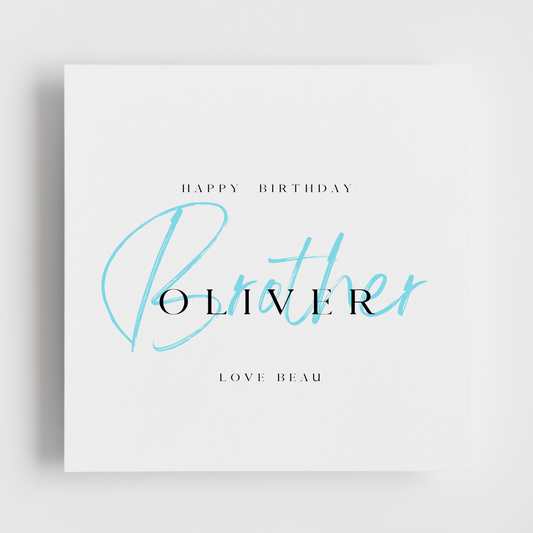 Happy Birthday - Brother With & From