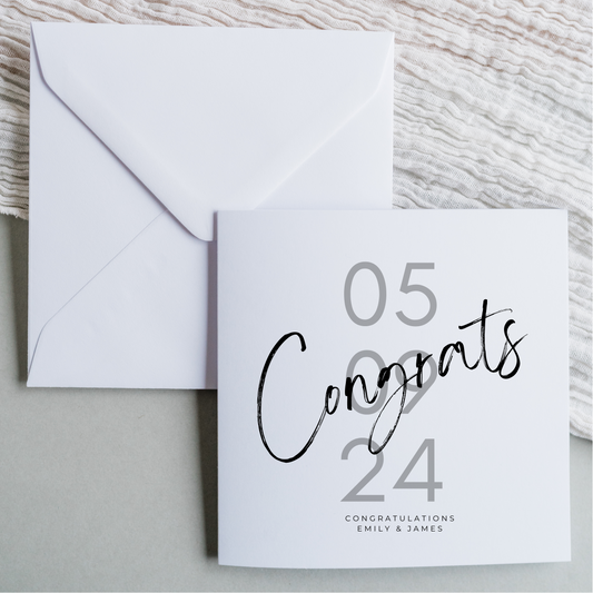 Engagement Cards - Congrats with Date