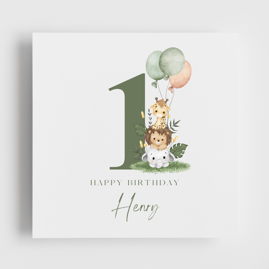 BIRTHDAY - Safari - Number