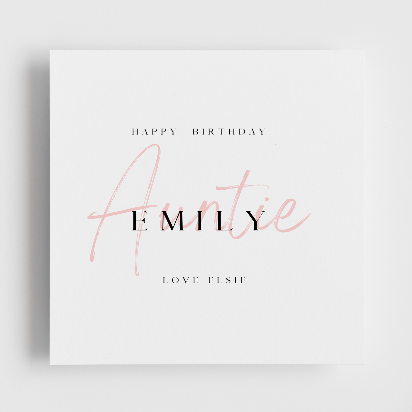 Happy Birthday - Auntie with & From
