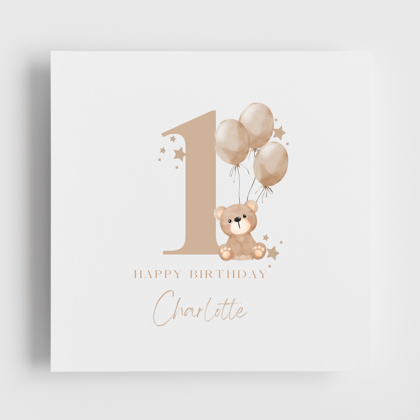 BIRTHDAY - TEDDY BEAR - Number