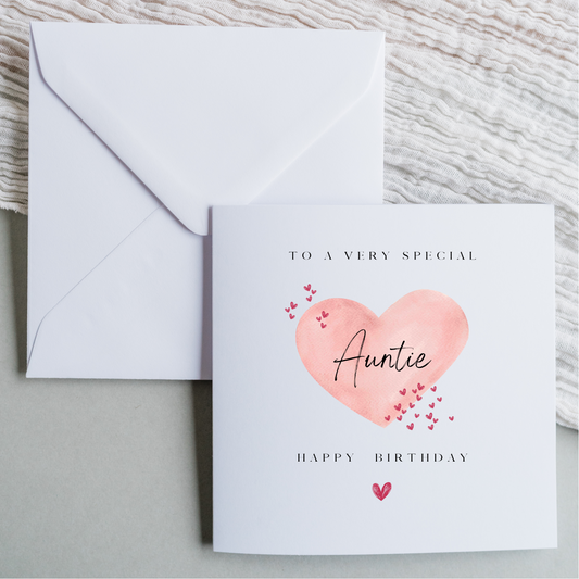 Happy Birthday - Auntie Heart