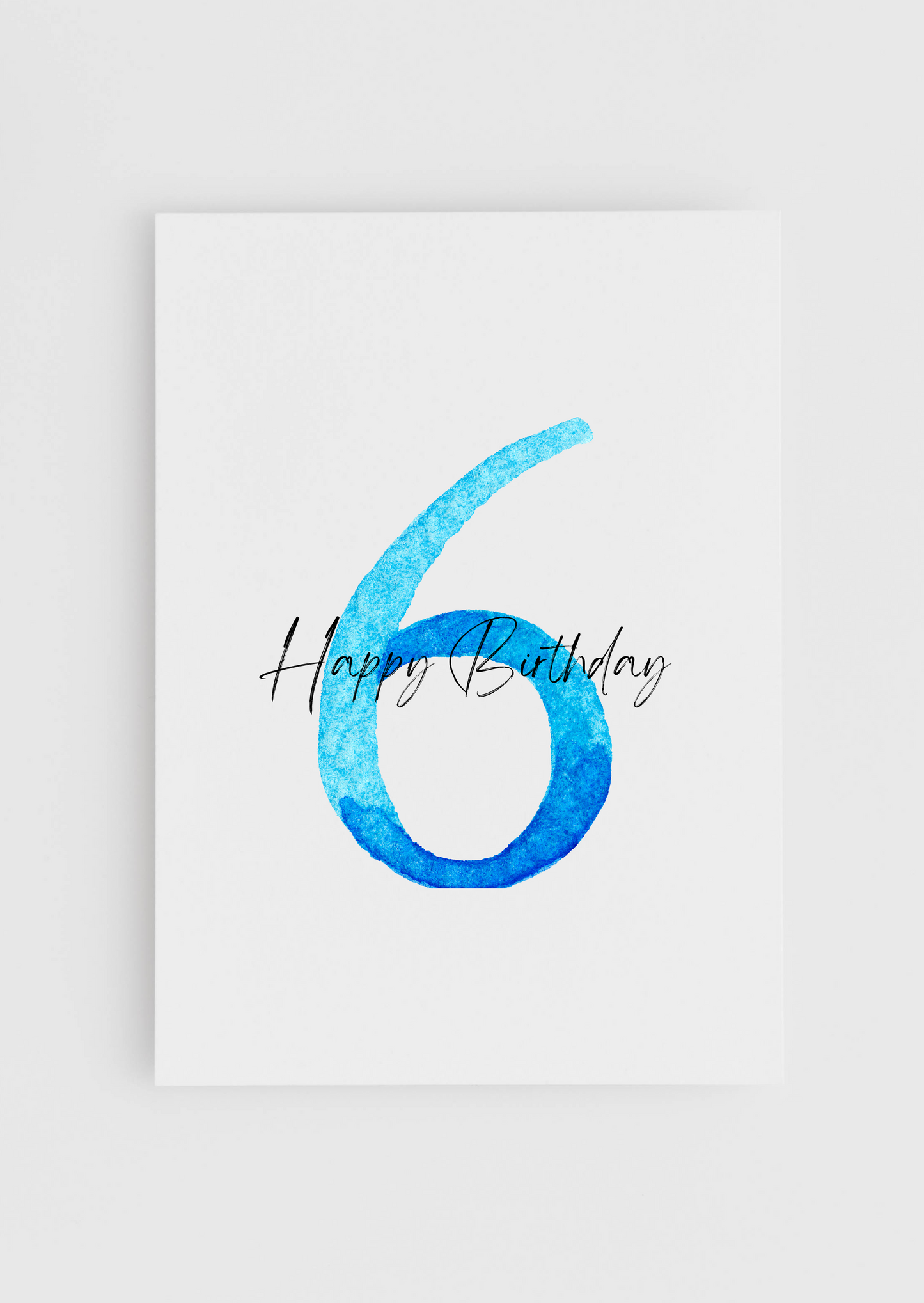 Birthday Today - Blue Numbers