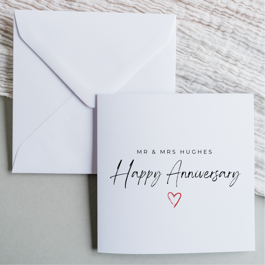 Anniversary Cards - MR & MRS