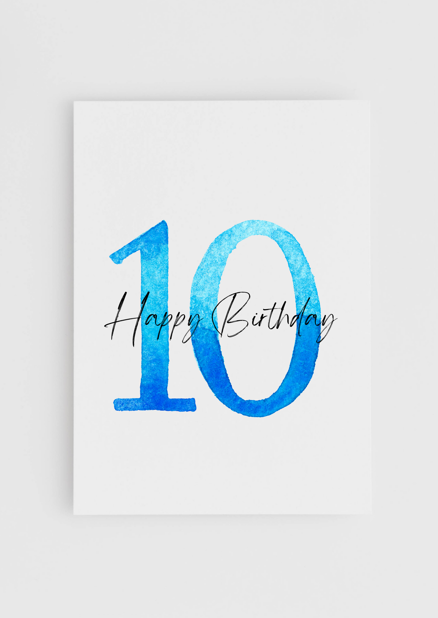 Birthday Today - Blue Numbers