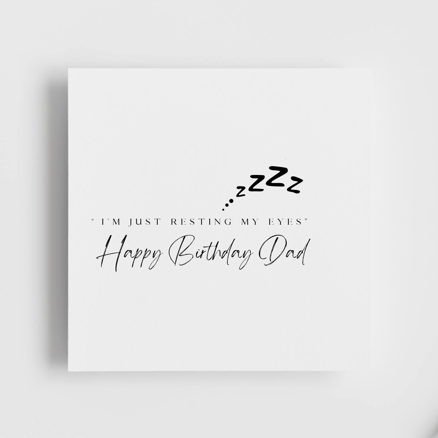 Happy Birthday - Resting My eyes