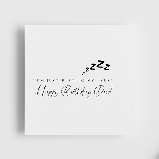 Happy Birthday - Resting My eyes
