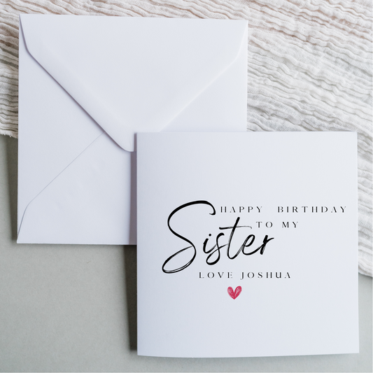 Happy Birthday - Sister from