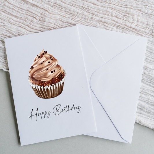 Happy Birthday - Chocolate Cup Cake