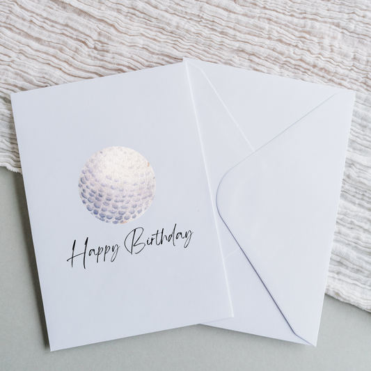 Happy Birthday - Golf Ball