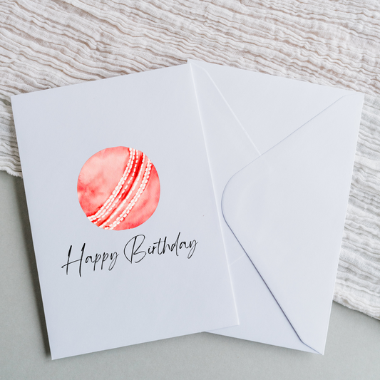 Happy Birthday - Cricket Ball