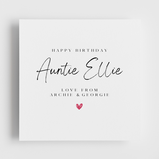 Happy Birthday - Auntie from