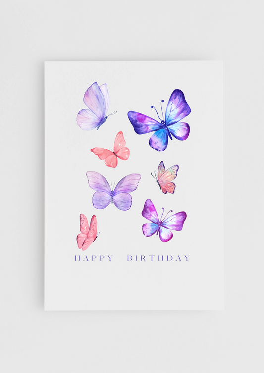 Birthday - Butterflies A6