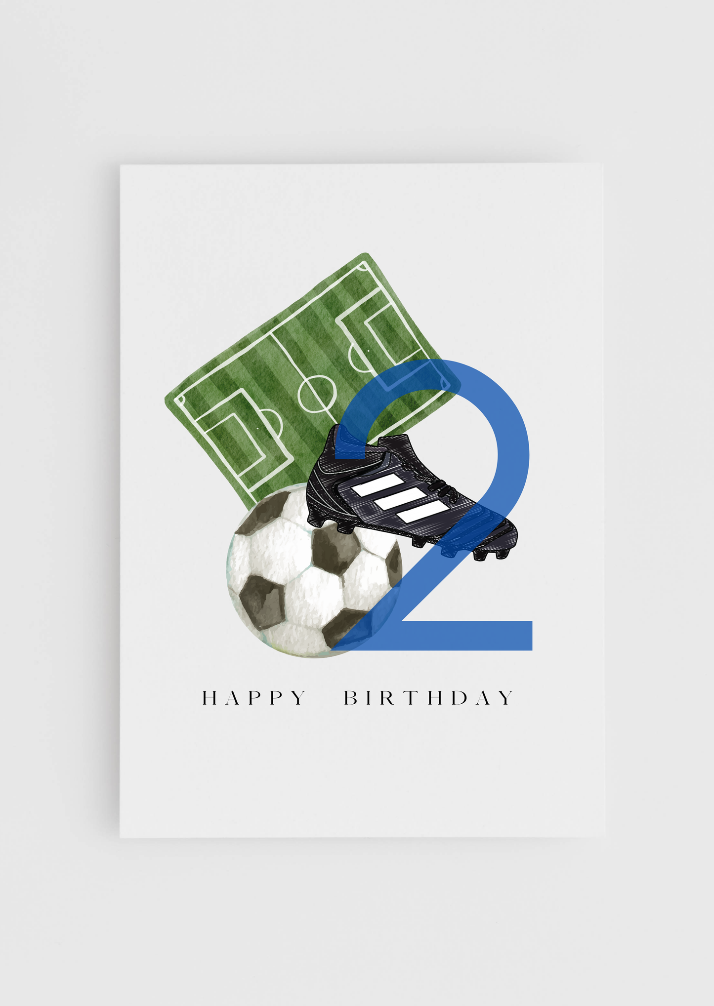Birthday - Blue Football A6