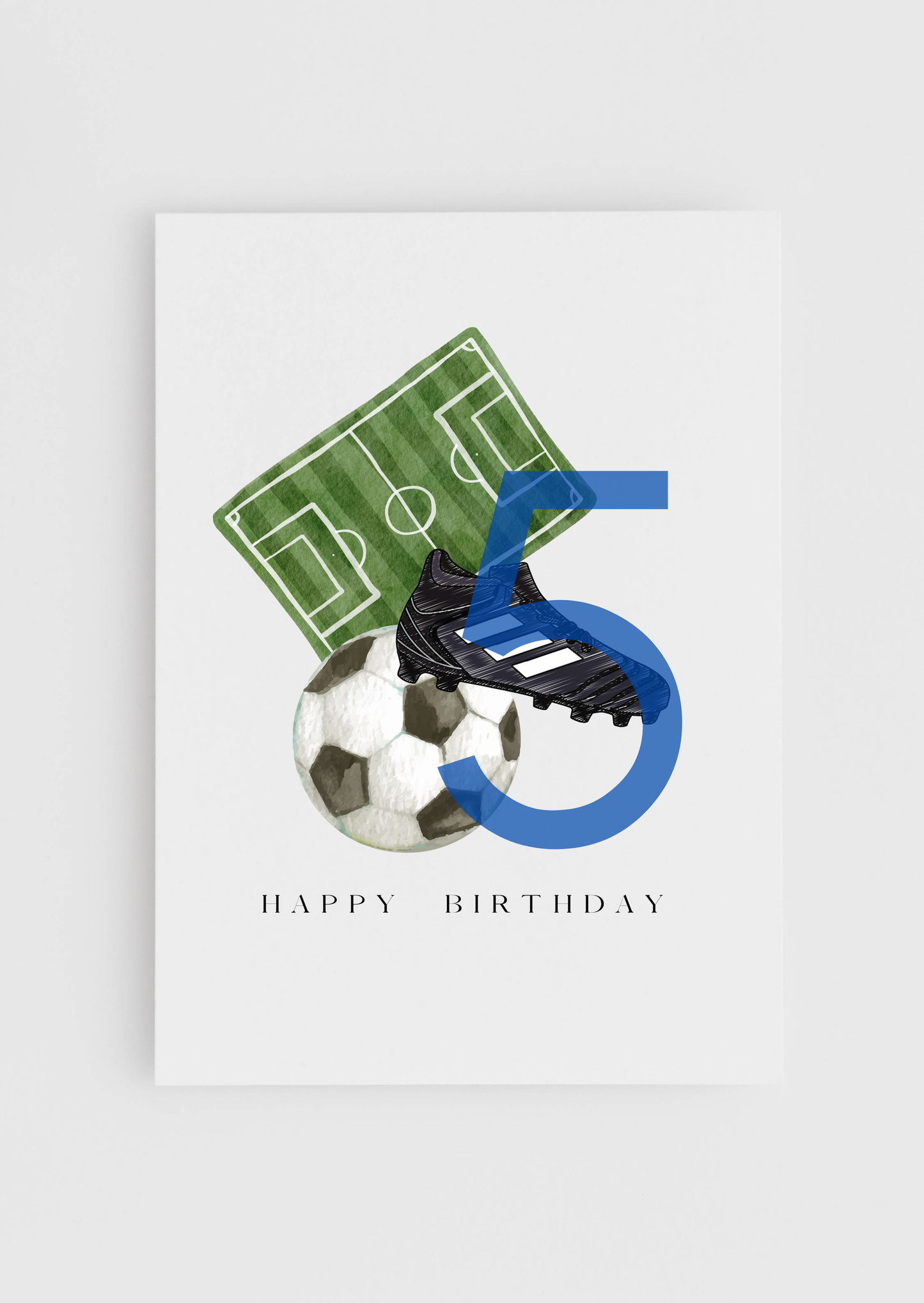 Birthday - Blue Football A6