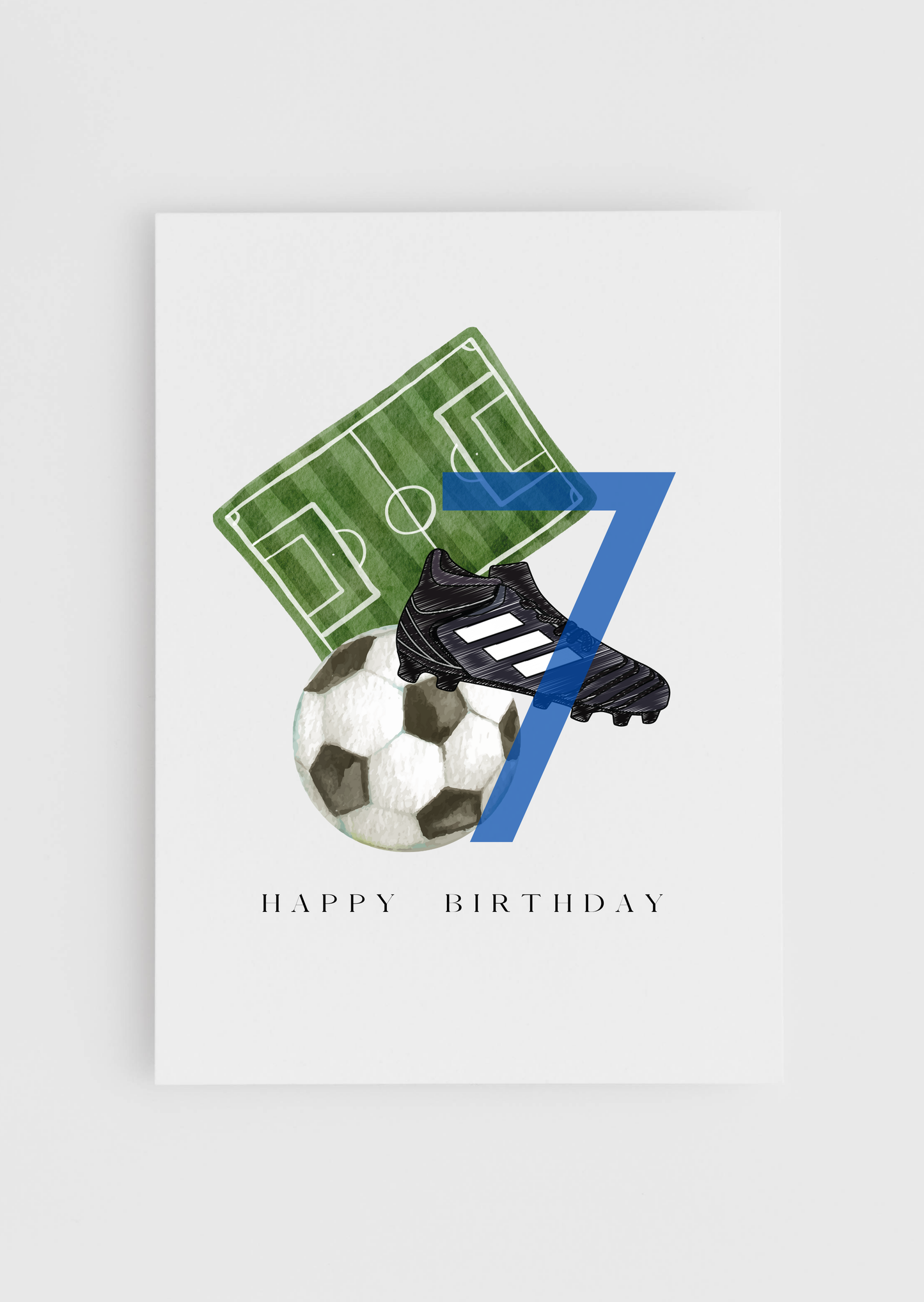 Birthday - Blue Football A6