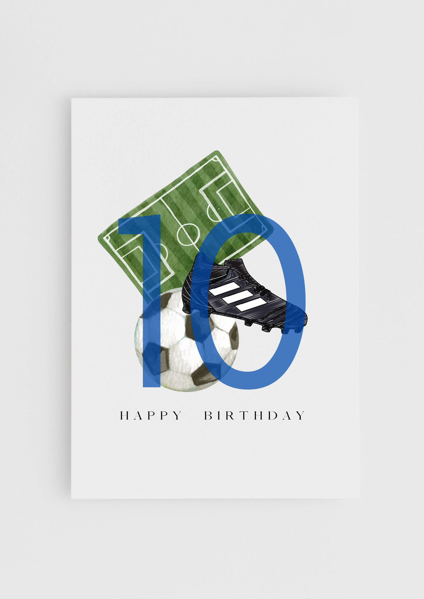 Birthday - Blue Football A6