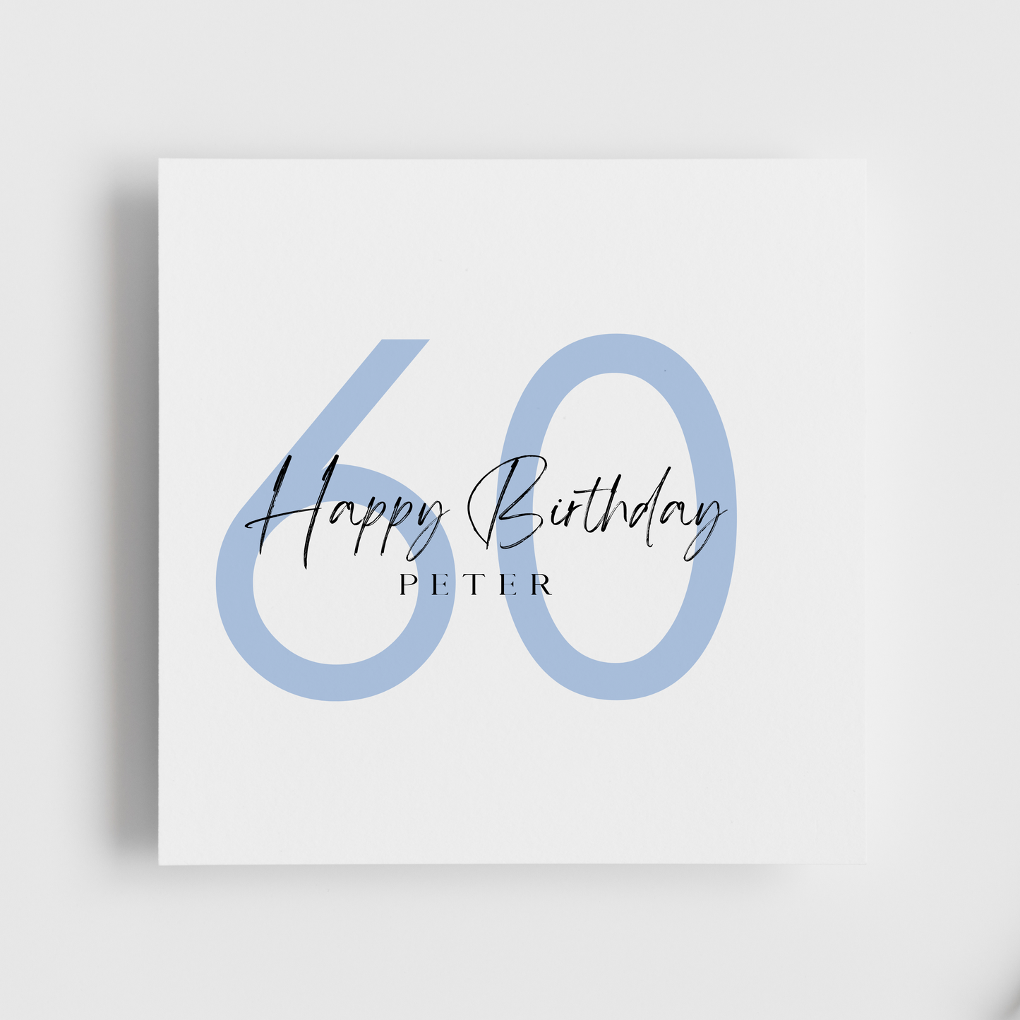 60th Birthday - Happy Birthday Personalised