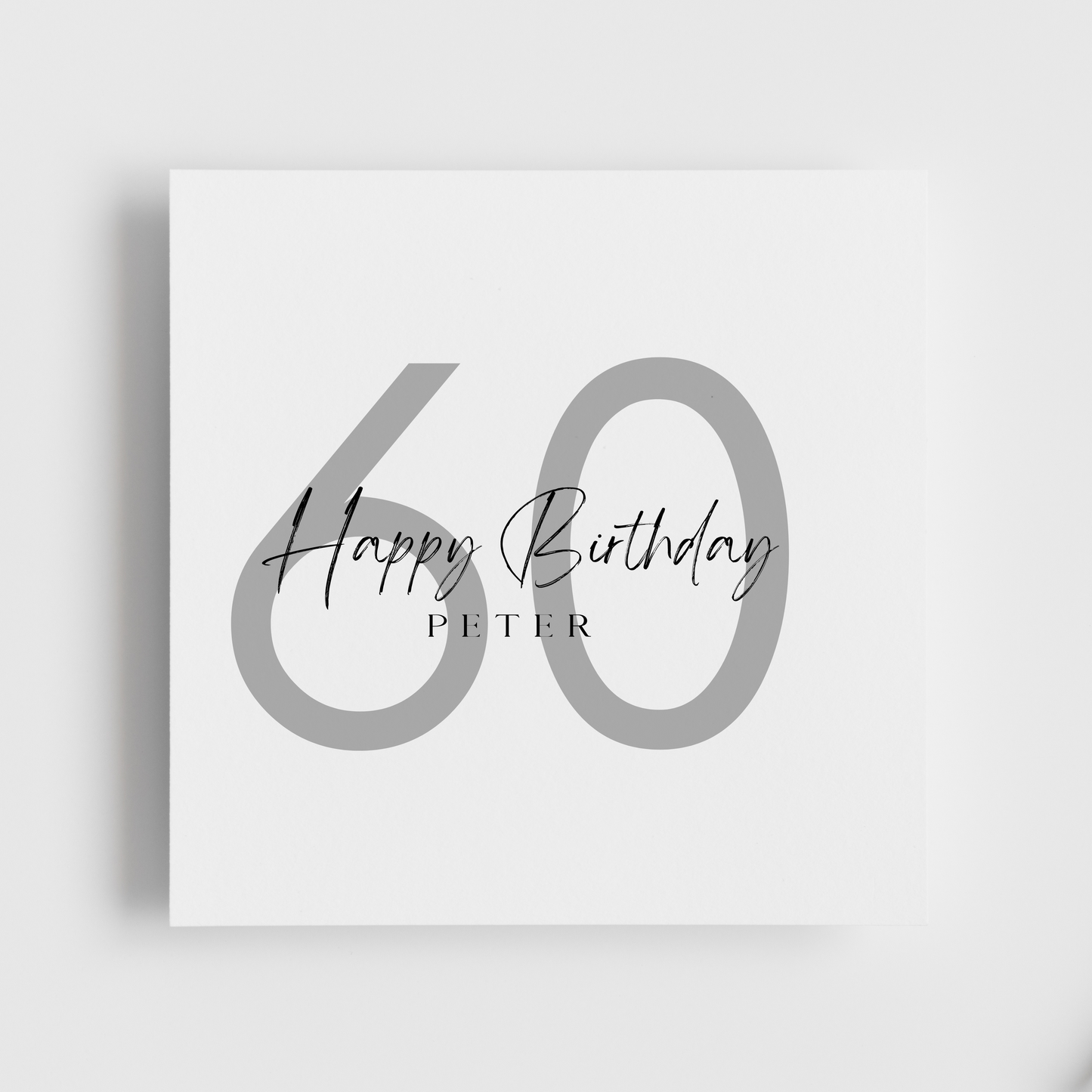 60th Birthday - Happy Birthday Personalised