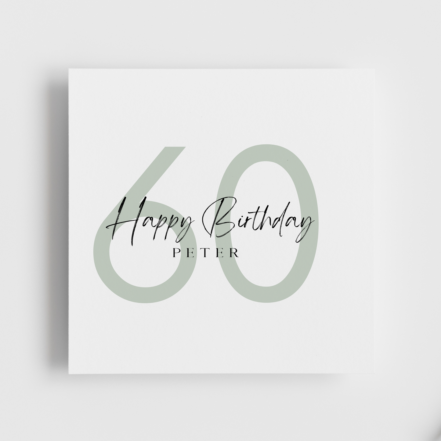60th Birthday - Happy Birthday Personalised