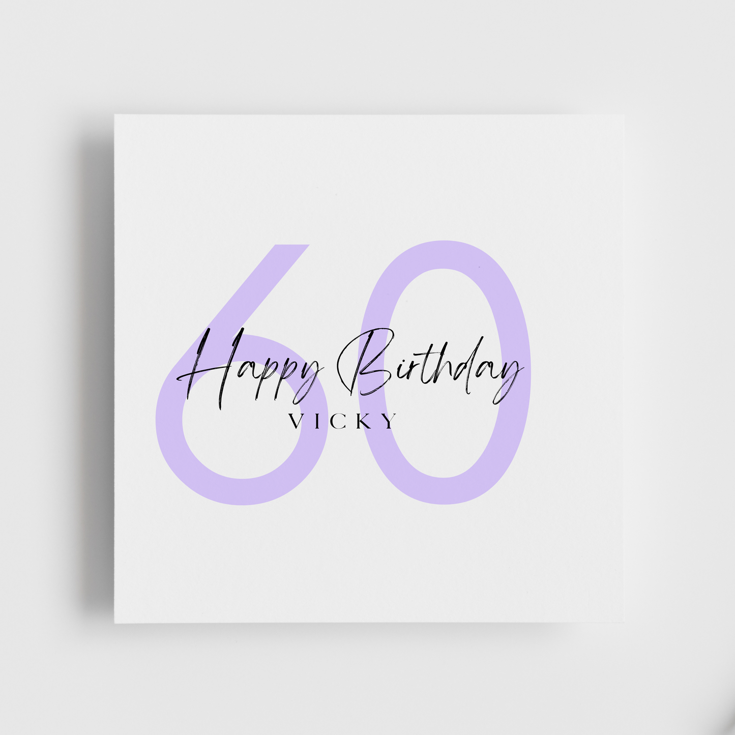60th Birthday - Happy Birthday Personalised