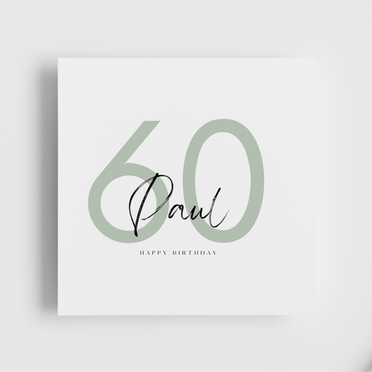 60th Birthday - Personalised