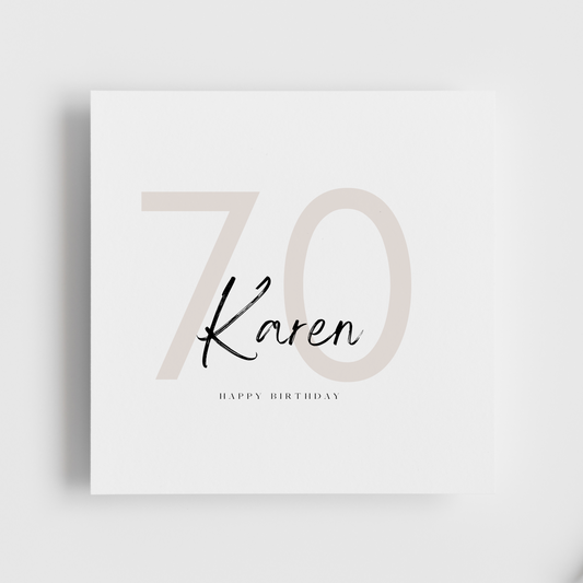 70th Birthday - Personalised