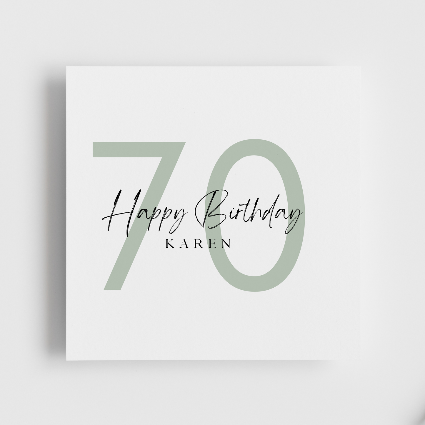 70th Birthday - Happy Birthday Personalised