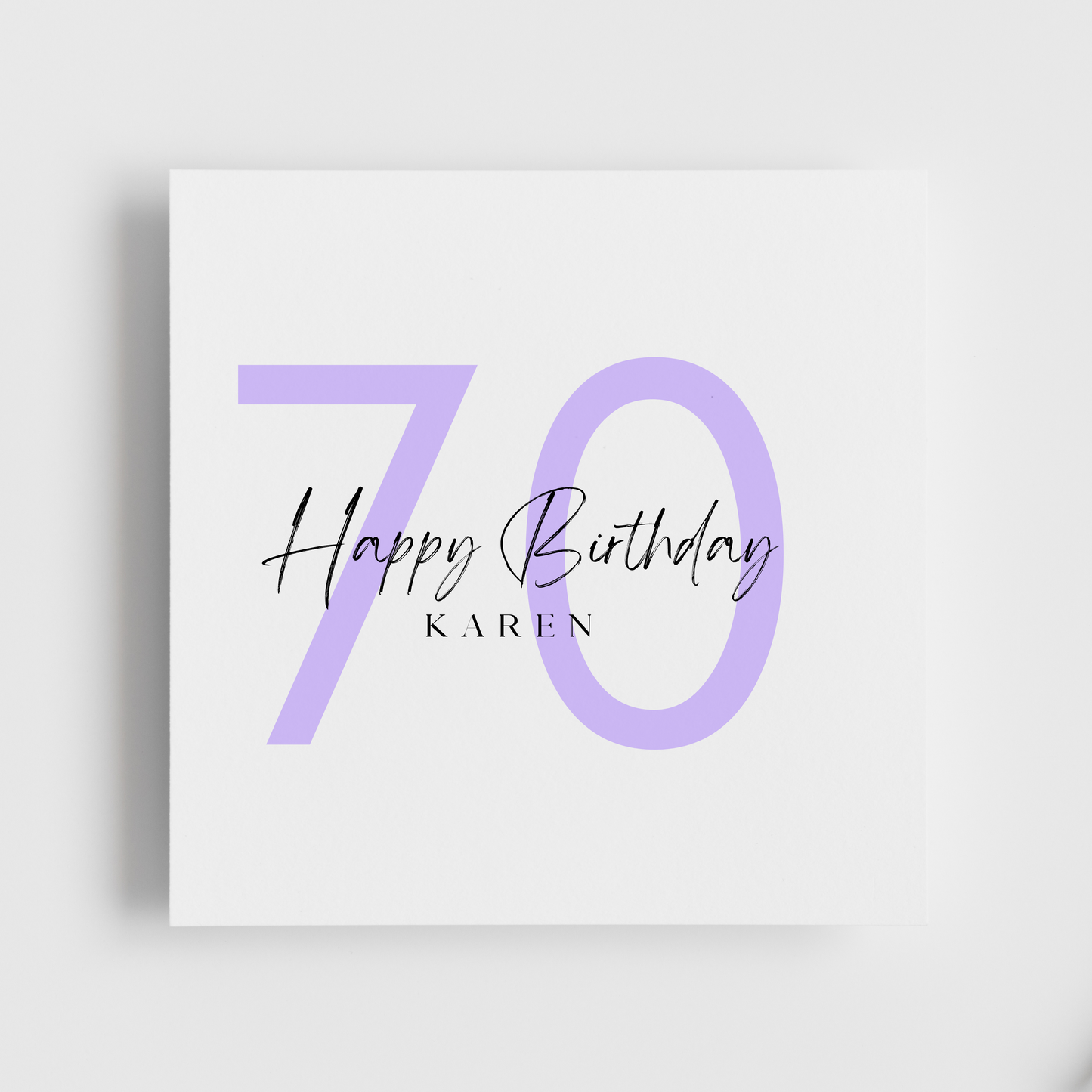 70th Birthday - Happy Birthday Personalised