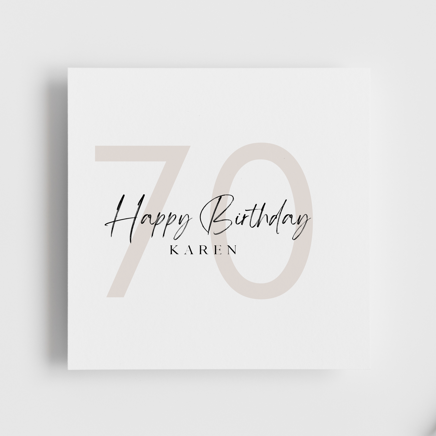 70th Birthday - Happy Birthday Personalised
